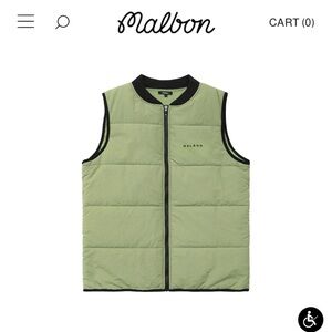 Malbon golf and tackle padded vest. Like new. Took the tags off but never worn.